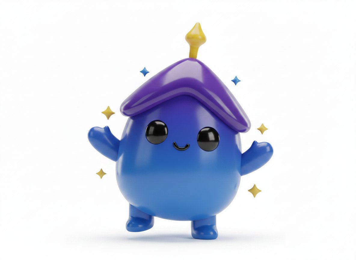 両手を広げて歓迎するマスコット